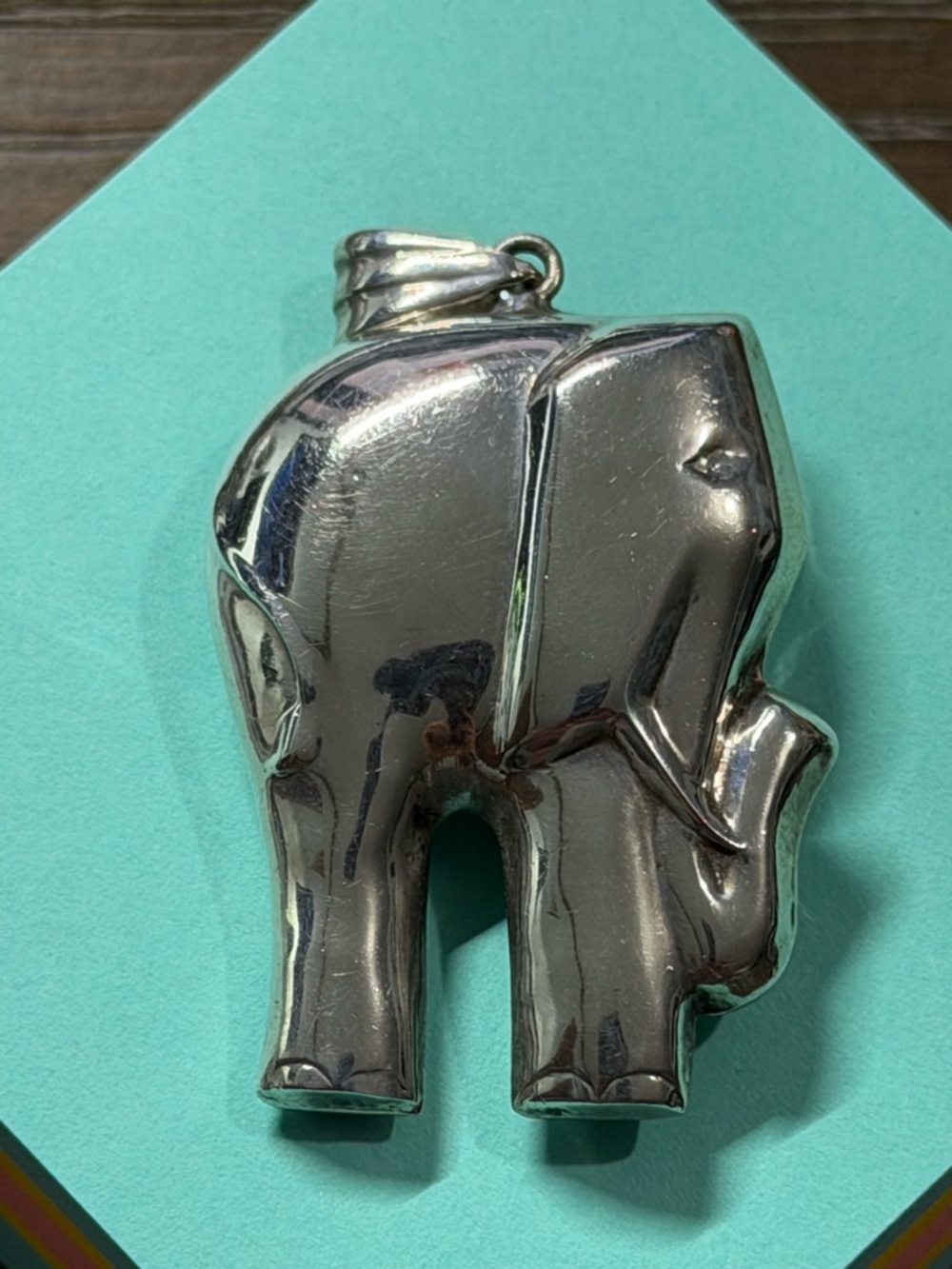 Sterling Silver Elephant Pendant Necklace Charm